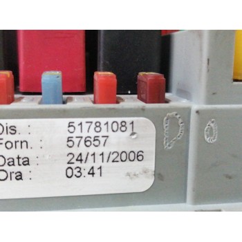 Recambio de caja reles / fusibles para fiat stilo (192) 1.9 8v jtd cat referencia OEM IAM 51781081  