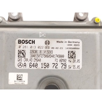 Recambio de centralita motor uce para mercedes-benz clase a (w169) 2.0 cdi cat referencia OEM IAM A6401507279 0281013022 