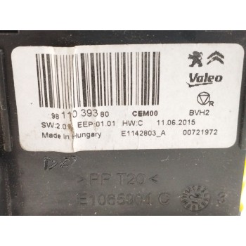 Recambio de centralita aire acondicionado para citroën c4 cactus 1.2 12v vti referencia OEM IAM 9811039380  