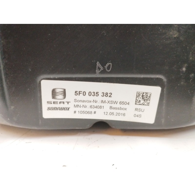 NO IDENTIFICADO ALTAVOZ SUBWOOFER