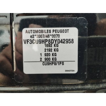 Recambio de carroceria corte para peugeot 2008 (--.2013) 1.6 16v e-hdi fap referencia OEM IAM   