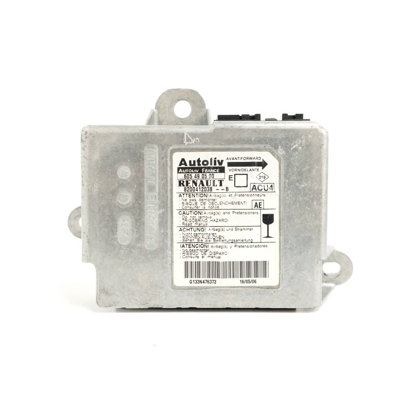 Recambio de centralita airbag para renault megane ii coupe/cabrio 1.6 16v referencia OEM IAM 8200412038  