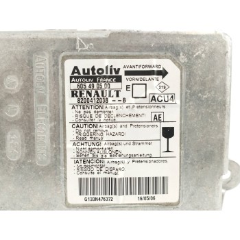 Recambio de centralita airbag para renault megane ii coupe/cabrio 1.6 16v referencia OEM IAM 8200412038  