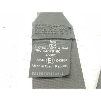 Recambio de cinturon seguridad trasero derecho para seat ibiza (6j5) 1.6 tdi referencia OEM IAM 6J0857805A  