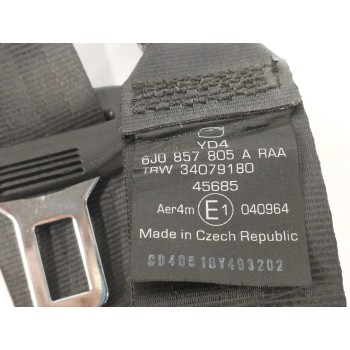 Recambio de cinturon seguridad trasero izquierdo para seat ibiza (6j5) 1.6 tdi referencia OEM IAM 6J0857805A  