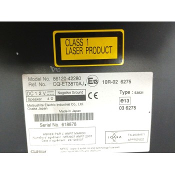 Recambio de sistema audio / radio cd para toyota rav 4 (a3) 2.2 d-4d cat referencia OEM IAM 8612042280  