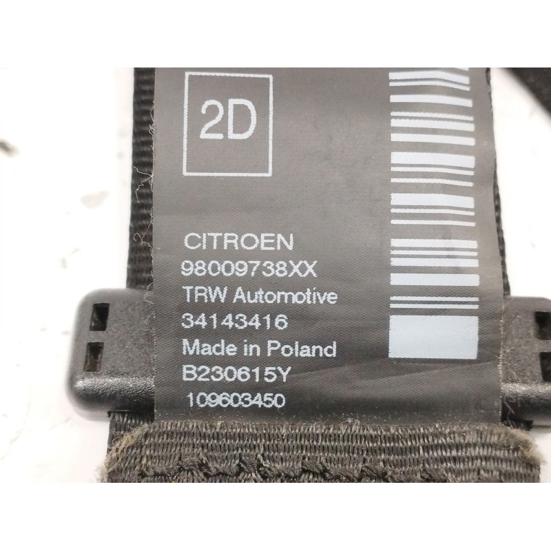 CINTURON SEGURIDAD TRASERO DERECHO