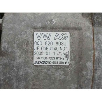 Recambio de compresor aire acondicionado para seat ibiza (6l1) 1.4 tdi referencia OEM IAM 6Q0820803J 4471807283 R134A