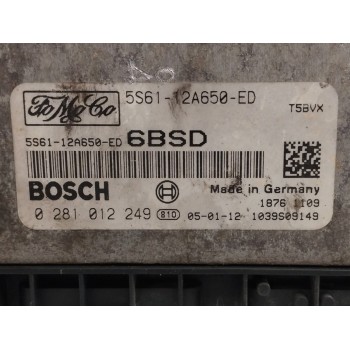 Recambio de centralita motor uce para ford fusion (cbk) 1.6 tdci cat referencia OEM IAM 5S6112A650ED 0281012249 