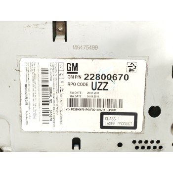 Recambio de sistema audio / radio cd para opel astra j sports tourer 1.7 16v cdti referencia OEM IAM 22800670  