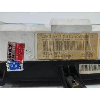 Recambio de cuadro instrumentos para volkswagen touareg (7la) 2.5 tdi referencia OEM IAM 7L6920881A  