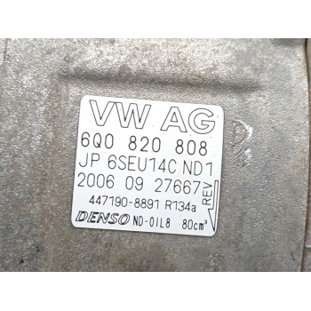 Recambio de compresor aire acondicionado para seat ibiza (6l1) 1.4 tdi referencia OEM IAM 6Q0820808 4471908891 
