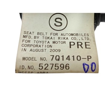 Recambio de cinturon seguridad delantero derecho para toyota rav 4 (a3) 2.2 d-4d cat referencia OEM IAM 7Q1410P  