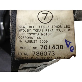 Recambio de cinturon seguridad trasero derecho para toyota rav 4 (a3) 2.2 d-4d cat referencia OEM IAM 7Q1430  