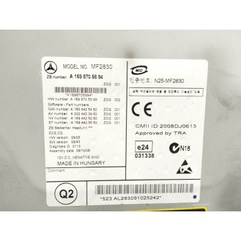 Recambio de sistema audio / radio cd para mercedes-benz clase b (w245) 2.0 cdi cat referencia OEM IAM A1698705894  