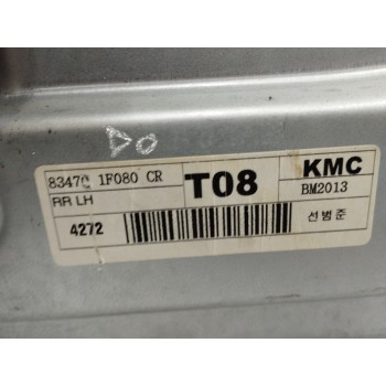 Recambio de elevalunas trasero izquierdo para kia sportage 2.0 crdi referencia OEM IAM 834701F080 834701FXXX 