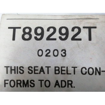 Recambio de cinturon seguridad delantero derecho para mazda mx-5 (nb) 1.6 16v cat referencia OEM IAM T89292T  