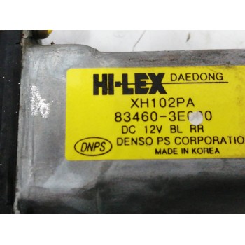 Recambio de elevalunas trasero derecho para kia sorento i (jc) 2.5 crdi referencia OEM IAM TIJERA 834603E000 