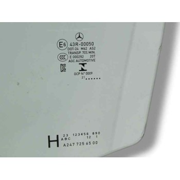 Recambio de luna delantera izquierda para mercedes-benz benz gla (h247) gla 200 d (247.712) referencia OEM IAM A2477256500 43R00