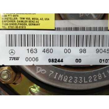 Recambio de airbag delantero izquierdo para mercedes-benz clase m (w163) 3.2 v6 18v cat referencia OEM IAM 1634600098  