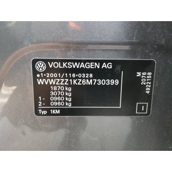 Recambio de carroceria corte para volkswagen jetta (1k2) 1.6 referencia OEM IAM   