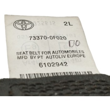 Recambio de cinturon seguridad trasero izquierdo para toyota verso 1.6 16v cat referencia OEM IAM 733700F020  