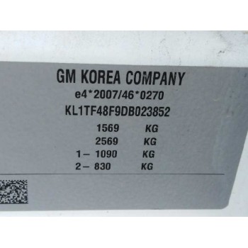 chevrolet aveo berlina hatchback del año 2013