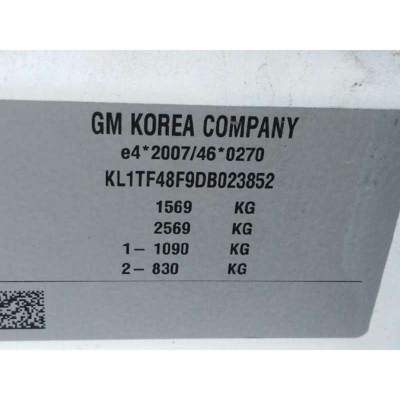 CHEVROLET AVEO BERLINA HATCHBACK 2013