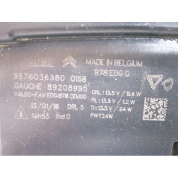 Recambio de piloto delantero izquierdo para citroën c4 picasso 1.6 blue-hdi fap referencia OEM IAM 9676036380  