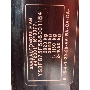 saab 9-3 cabrio del año 2005