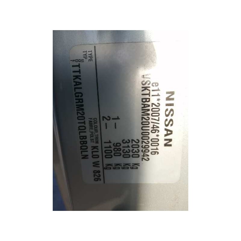 NISSAN NV200 Furgoneta 2011