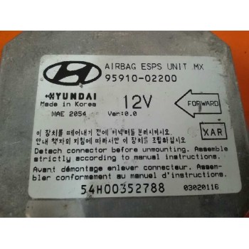 Recambio de centralita airbag para hyundai h 1 h 1 furg.caja cerr.c. puerta referencia OEM IAM 9591002200  