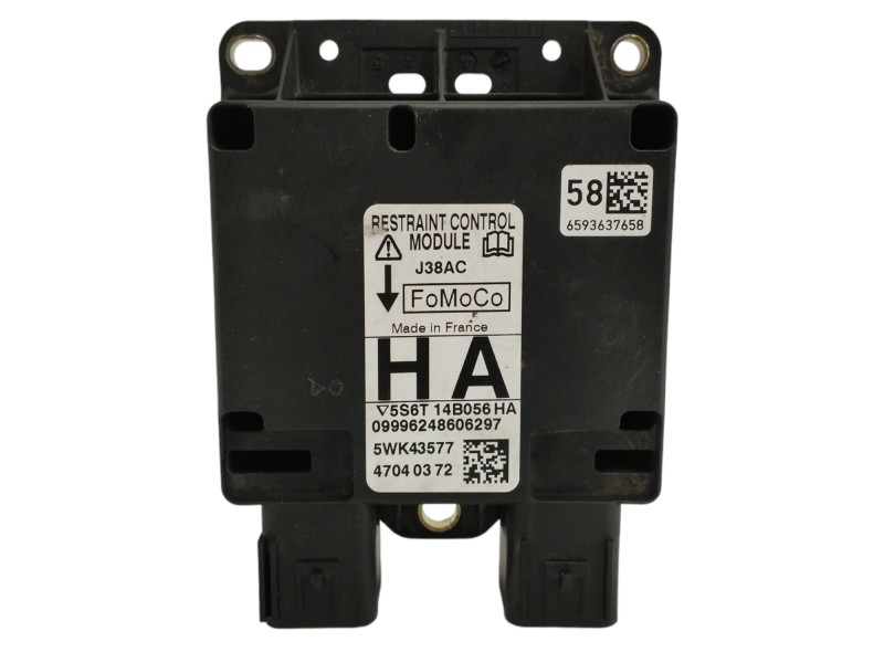 Recambio de centralita airbag para ford fusion (cbk) 1.6 tdci cat referencia OEM IAM 5S6T14B056HA 5WK43577 