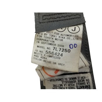 Recambio de cinturon seguridad trasero izquierdo para toyota prius (nhw20) 1.5 cat referencia OEM IAM 7L7250  