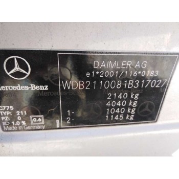 mercedes-benz clase e (w211) berlina del año 2008