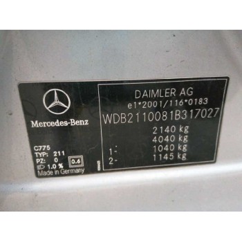 mercedes-benz clase e (w211) berlina del año 2008