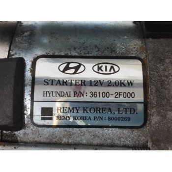 Recambio de motor arranque para kia sorento 2.0 crdi referencia OEM IAM 361002F000  