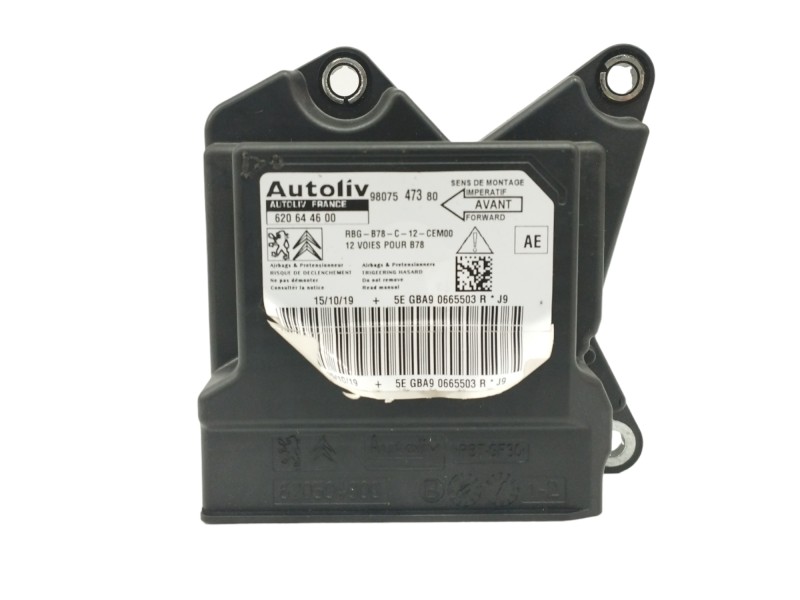 Recambio de centralita airbag para citroën c4 picasso 1.6 blue-hdi fap referencia OEM IAM 9807547380 620644600 Recambio de centralita airbag para citroën c4 picasso 1.6 blue-hdi fap referencia OEM IAM 9807547380 620644600