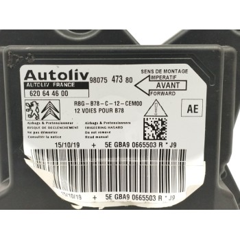 Recambio de centralita airbag para citroën c4 picasso 1.6 blue-hdi fap referencia OEM IAM 9807547380 620644600 
