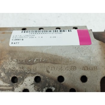 Recambio de catalizador para peugeot 206+ 1.4 referencia OEM IAM K477  