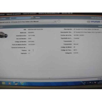 hyundai sonata iv (ef) del año 2001