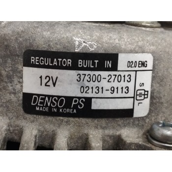 Recambio de alternador para hyundai tucson (jm) 2.0 crdi cat referencia OEM IAM 3730027013 021319113 