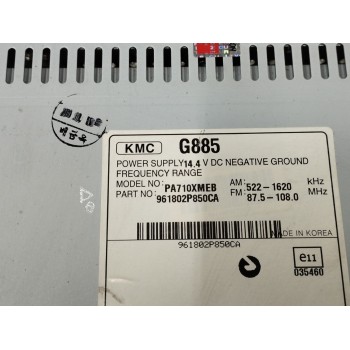 Recambio de sistema audio / radio cd para kia sorento 2.0 crdi referencia OEM IAM 961802P850CA  