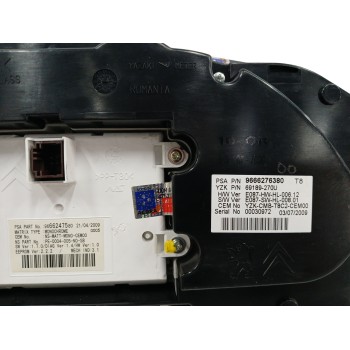 Recambio de cuadro instrumentos para peugeot 3008 1.6 hdi fap cat (9hz / dv6ted4) referencia OEM IAM 9666276380 9666247580 