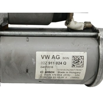 Recambio de motor arranque para seat leon sc (5f5) 1.4 16v tsi referencia OEM IAM 02Z911024Q 0001179514 