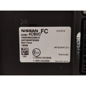 Recambio de modulo electronico para nissan pulsar (c13) 1.2 16v cat referencia OEM IAM 284B14CB5C A2C9944720200 