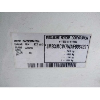 mitsubishi outlander ii (cw_w) del año 2010