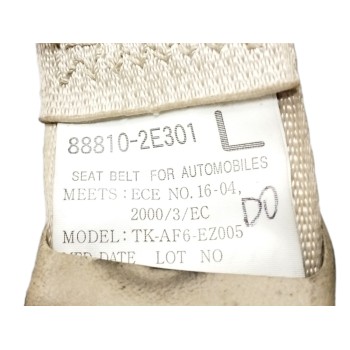 Recambio de cinturon seguridad delantero izquierdo para hyundai tucson (jm) 2,0 classic 4x2 referencia OEM IAM 888102E301  