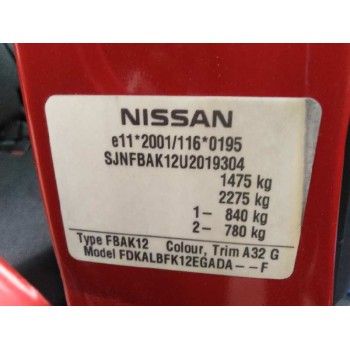 nissan micra (k12e) del año 2005