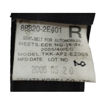 Recambio de cinturon seguridad delantero derecho para hyundai tucson (jm) 2.0 crdi cat referencia OEM IAM 888202E401  